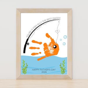 Handprint Fish Father's Day Craft | DIY Daddy Gift (PDF)