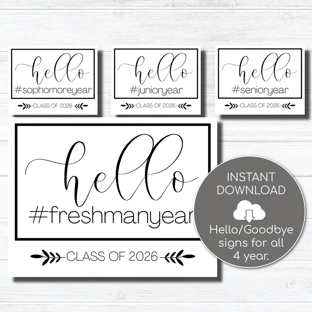First Day High School First And Last Day Of High School Etsy