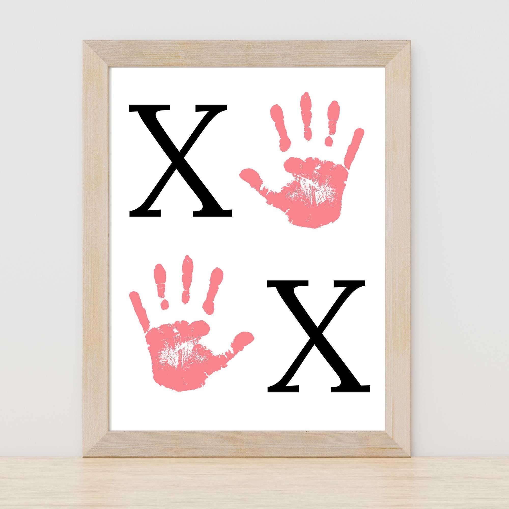 Valentine XOXO Handprint Craft, Valentine's Day Keepsake Printable ...
