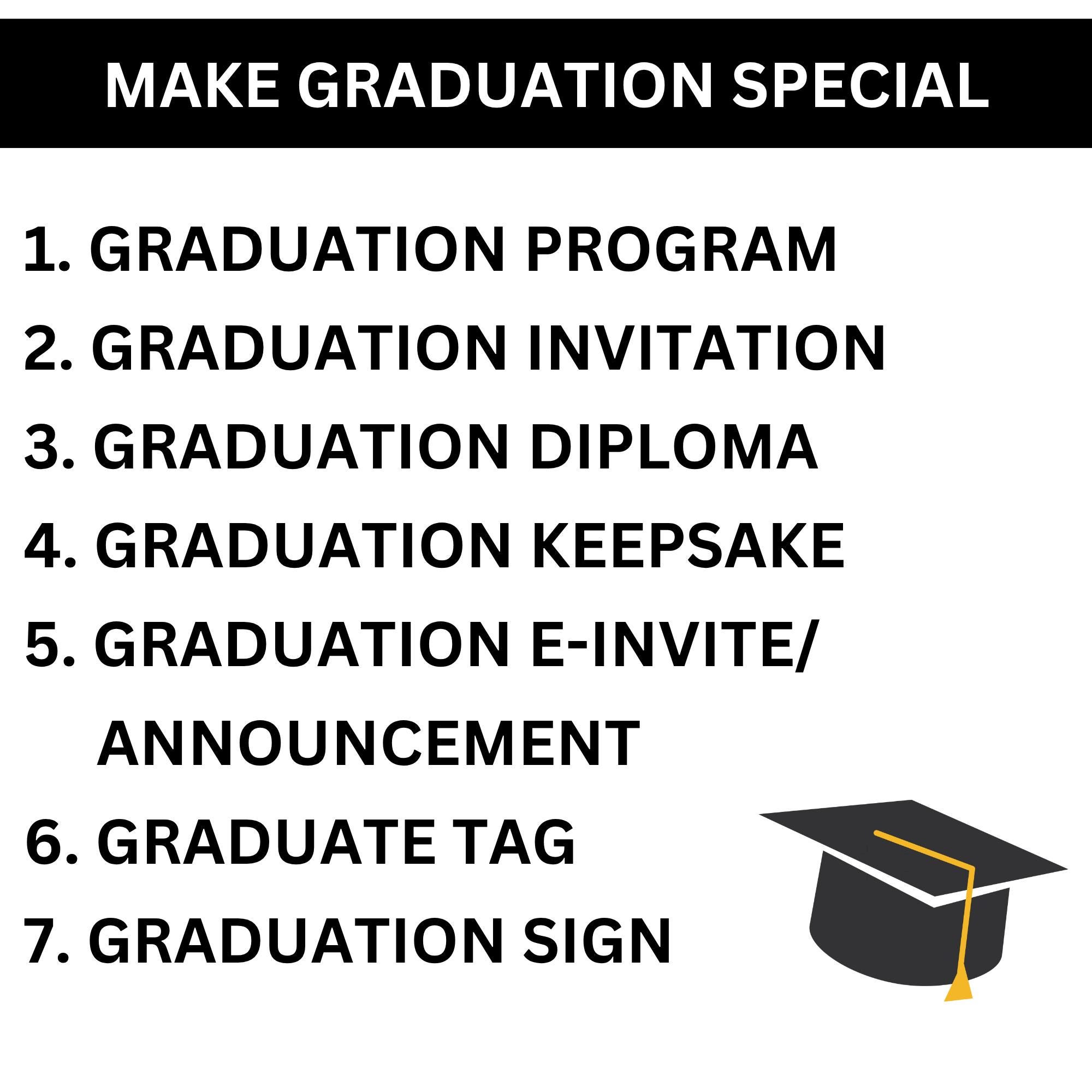 Kindergarten Graduation Bundle Editable Canva Template, Diploma ...
