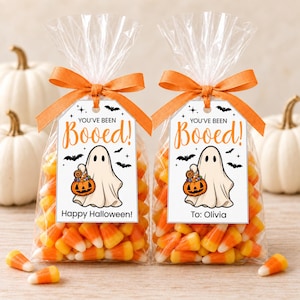 You've Been Booed Gift Tags: Printable PDF & Editable Canva Template