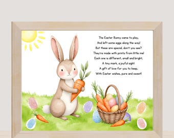 Osterei Fingerabdruck: Kinder DIY (Instant Download)