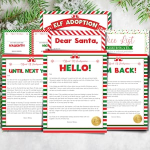 Elf Arrival Letter Set: Adoption, Goodbye, Santa Letter (Digital Download)