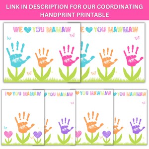 Mother's Day Gift - All About My Mamaw/mawmaw Printable - Grandparents ...