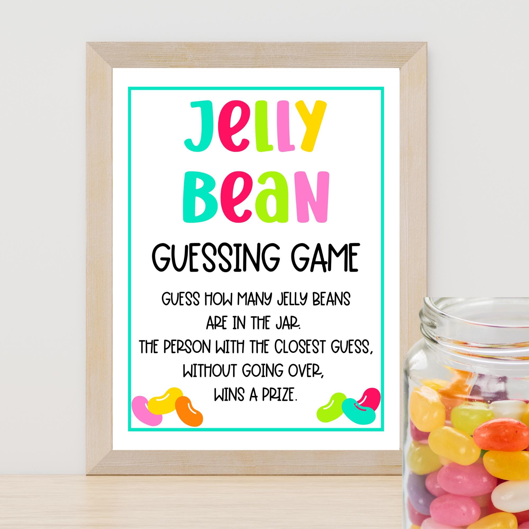 Jelly Bean Guessing Game Free Printable Jelly Bean Guessing Game Free Printable