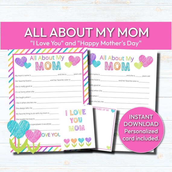 Printable Mother's Day Cards & Gifts That Every Mom Will Love