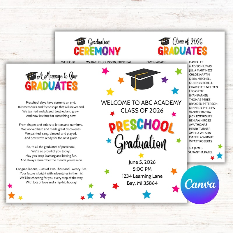 Pomplent Graduation Pamphlet - Etsy