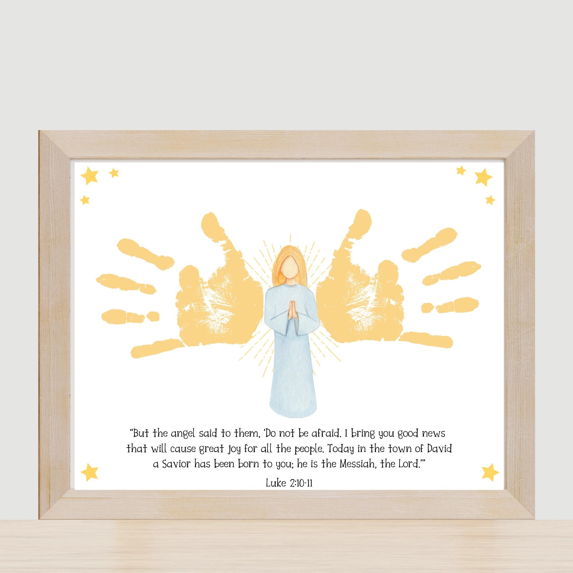 40 Sweet and Easy Angel Crafts for Kids To Make! 35 Angel Handprint Craft Printable Christian Christmas Kids Activity…