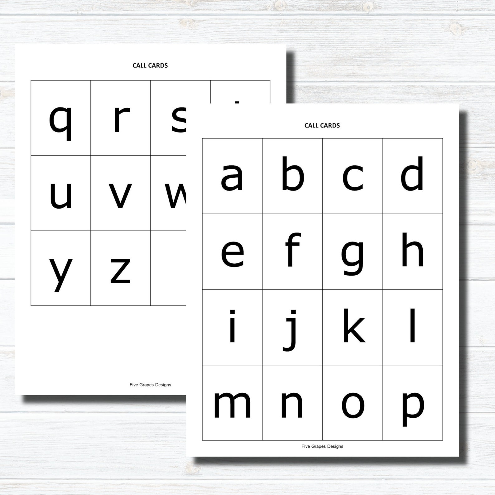 Printable Alphabet Games Alphabet Worksheets Alphabet Bingo Etsy