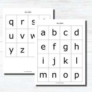 Printable Alphabet Bingo Game: Letter Learning Activity (PDF Download ...