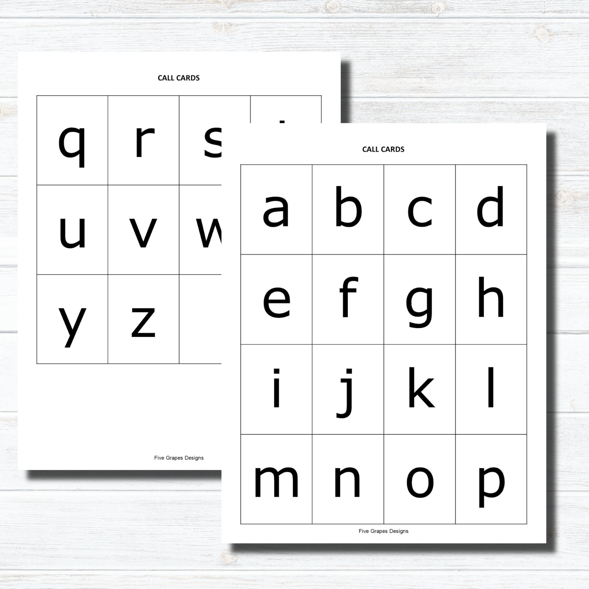 Printable Alphabet Bingo Game: Letter Learning Activity (PDF Download ...