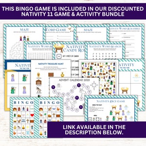 Printable Nativity Tic Tac Toe, Nativity Games, Instant Download ...