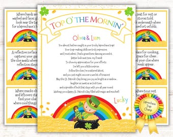 Leprechaun Letter Scavenger Hunt | St. Patrick's Day Printable (PDF and Canva)