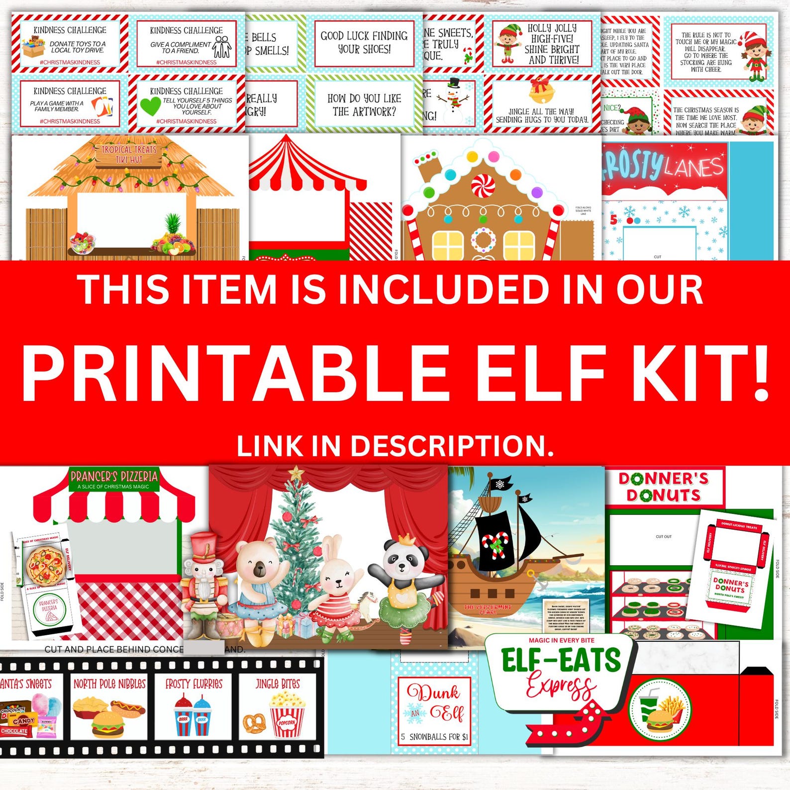Elf Circus Prop Printable | North Pole Circus Adventure | Instant ...