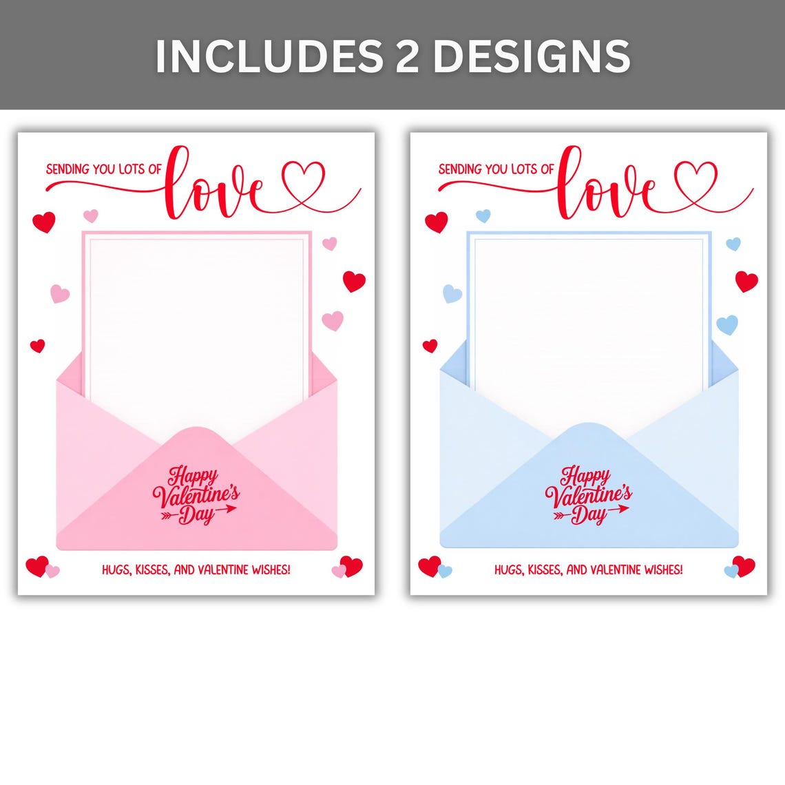 Valentine Handprint Printable | Sending Lots of Love Craft for Kids ...