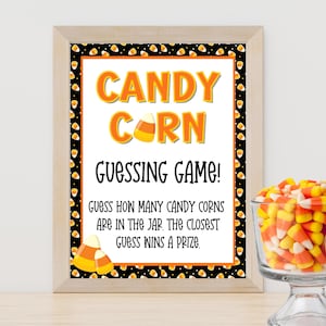 Candy Corn Guessing Game: Halloween Party, Classroom (Instant PDF Download)