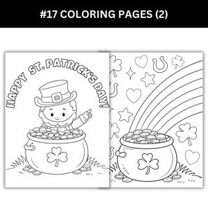 two st. patrick's day coloring pages.
