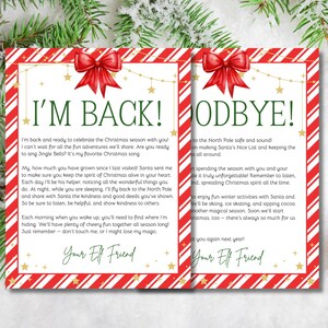 Returning Elf Arrival & Goodbye Letter Set (Digital Download)