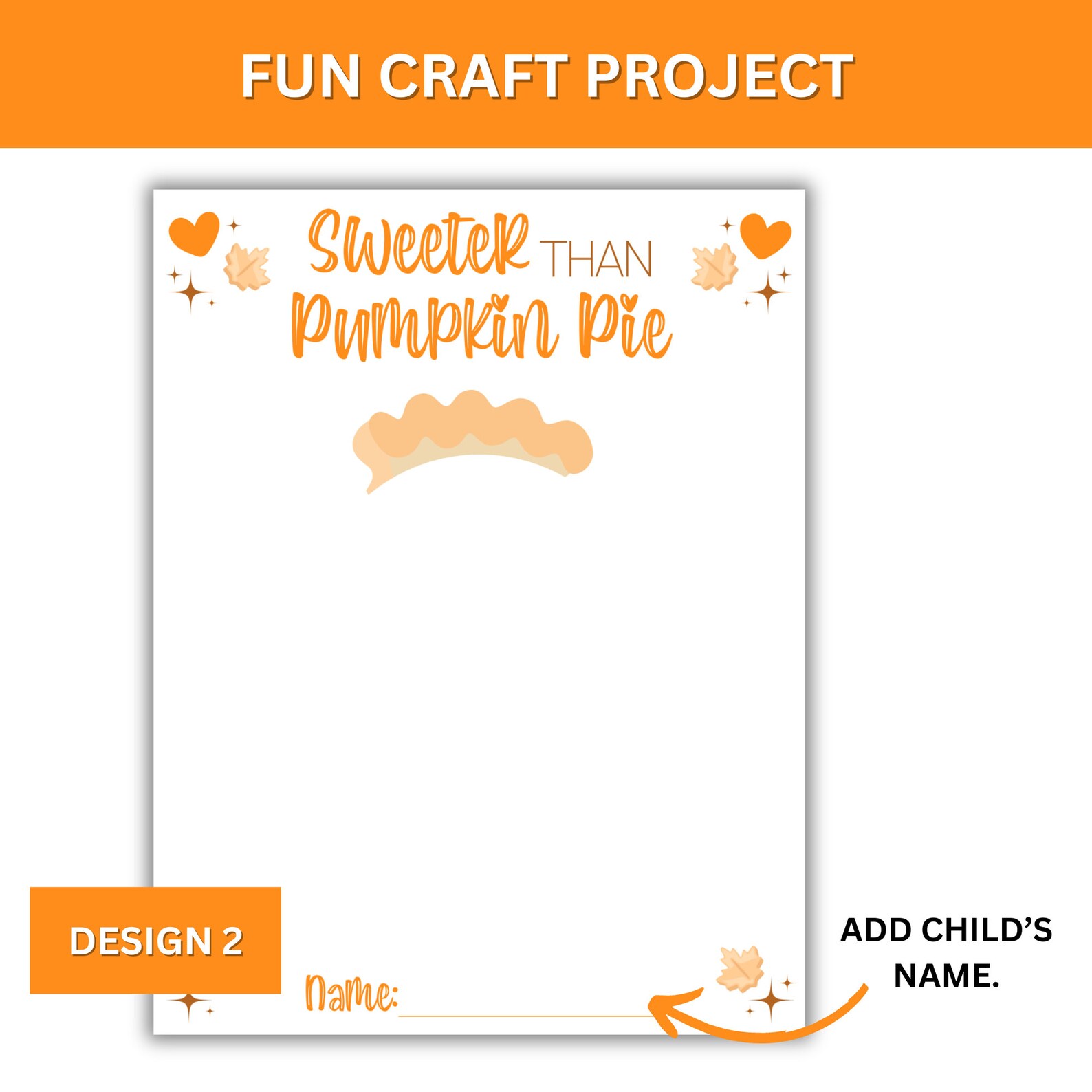 Pumpkin Pie Footprint Art: Thanksgiving Handprint Craft (digital ...