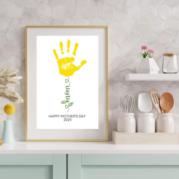 Fathers Day Handprint Craft, Fathers Day Printable, KANGAROO HANDPRINT DIY