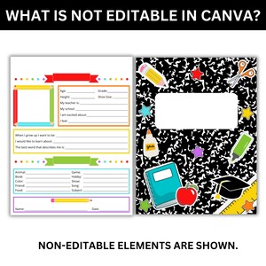 Printable back-to-school questionnaire with favorite things and goals.