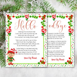 Carta de llegada de un elfo, carta de llegada de un elfo por primera vez, carta de bienvenida de un elfo de Navidad, carta de llegada de un elfo de Papá Noel, Navidad para niños