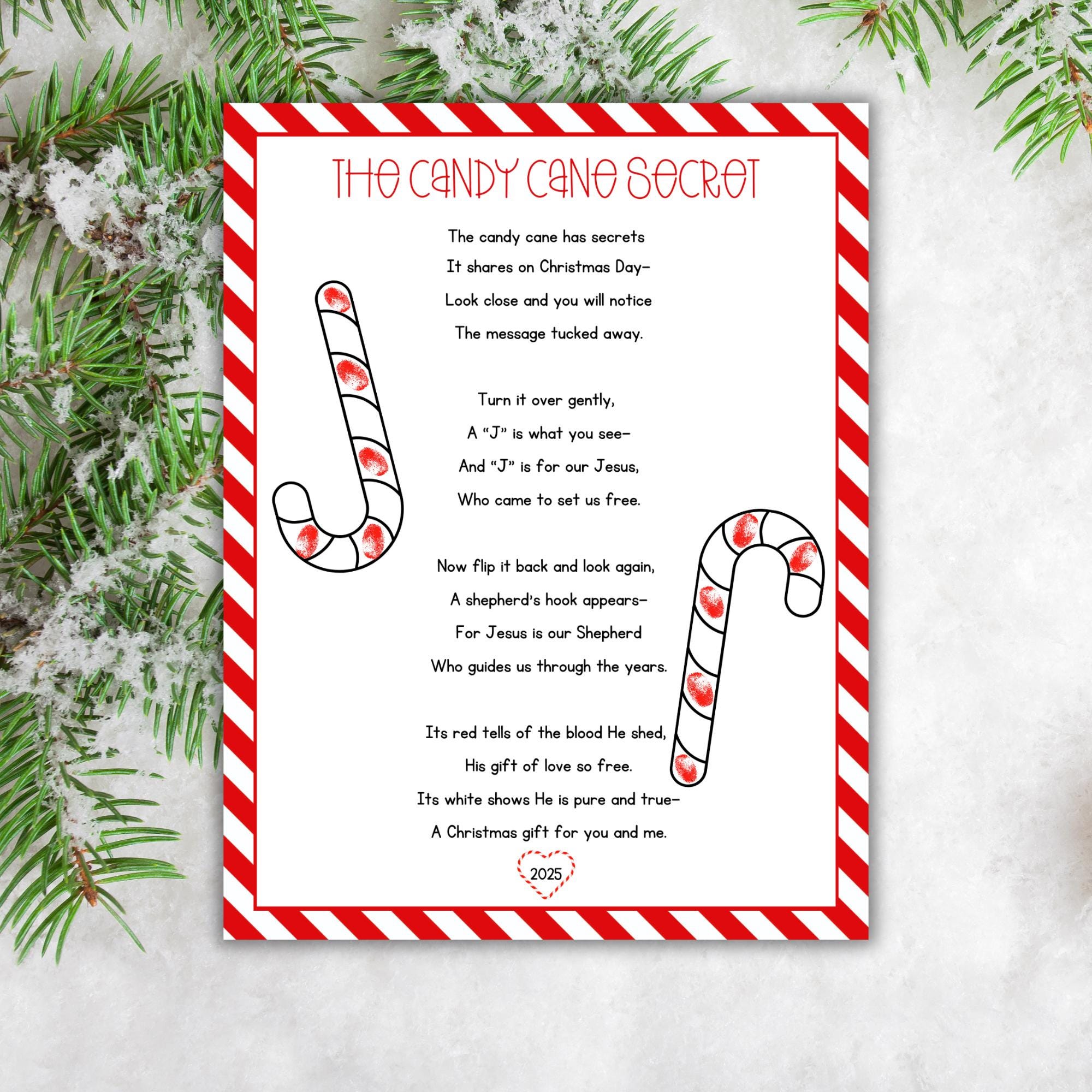 40 Candy Cane Crafts Kids Will Love 32 Candy Cane Poem Printable Christian Christmas Craft for Kids Instant…