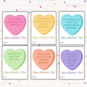 Imprimables de bureau pour la Saint-Valentin | Saint-Valentin drôle de collègue | Cartes de Saint-Valentin sur le lieu de travail | Pour le patron, un collègue, des employés | Fête de bureau