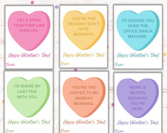 Funny Office Valentine Cards: Printable Coworker Valentines (PDF)