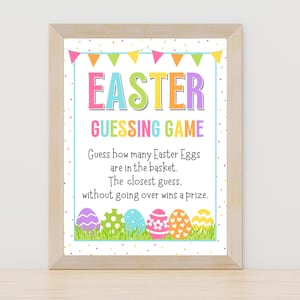 Easter Guessing Game: Party or Classroom Activity (Instant Download PDF)