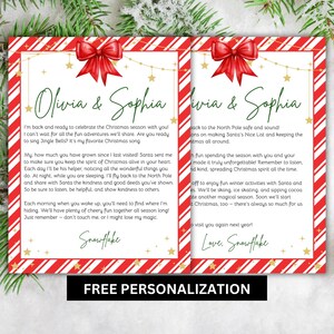 Personalized Returning Elf Arrival & Goodbye Letters PDF