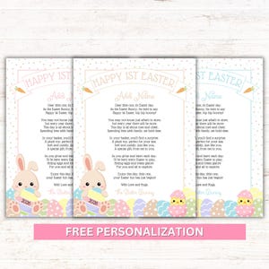 Personalisierter erster Osterbrief des Babys (Digitaler Download)