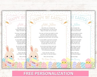 Personalized Baby's First Easter Letter (Digital Download)