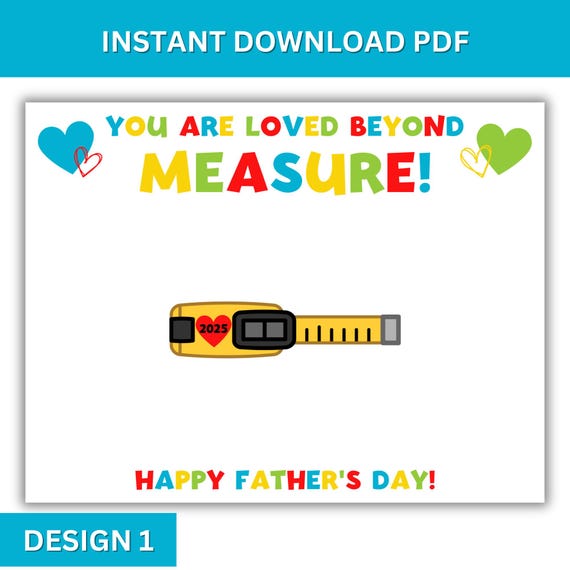 Father's Day Handprint Printable Craft - You Are Loved Beyond Measure, Father's Day Gift