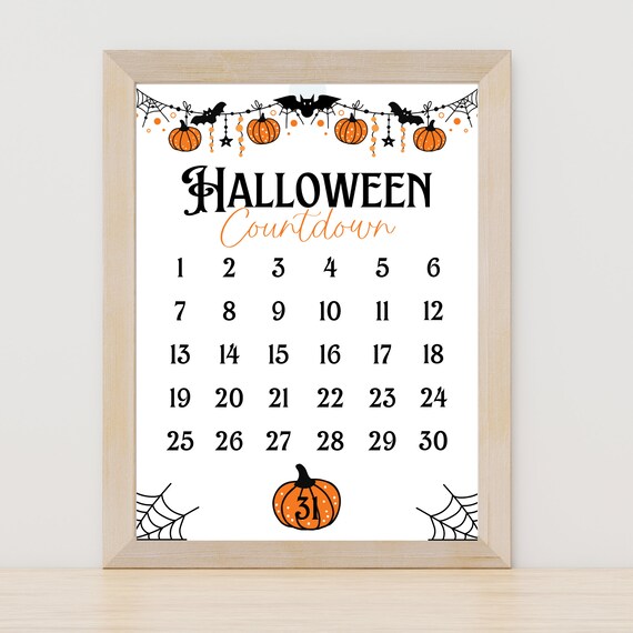 Halloween Advent Calendar 2023 New Pumpkin Shaped Wooden