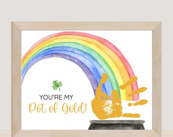 St. Patrick's Day Handprint Craft: Pot of Gold Keepsake (PDF)