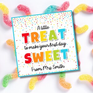 First Day of School Gift Tag | "it's Going to Be a Sweet School Year ...