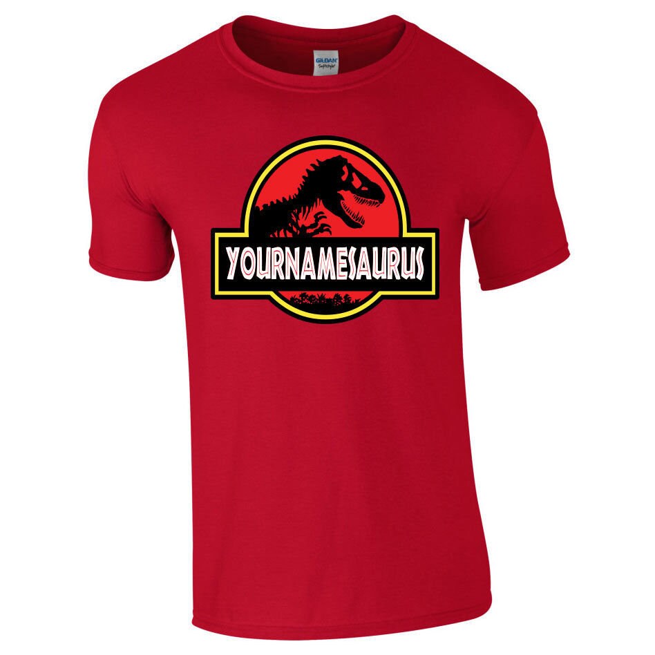 PERSONALISED JURASSIC PARK Tshirt Tee Top Theme Party Kids Etsy