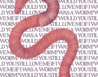 Worm Art Print