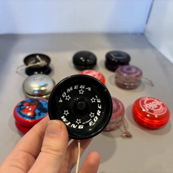 Lot of 10 Assorted Yo-Yo's — Classic YoYo, Yomega, Metal Tech, Jaru, Moose's Original Yo-Yo