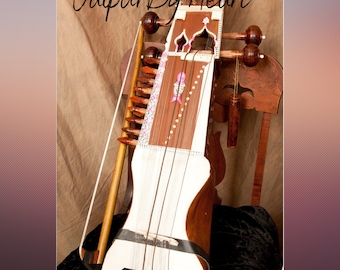 Sarangi - Beautiful Handcarved Traditional Indian String Music Instrument with BONE WORK for Live Play, Must Watch Video, Link in Descriptio
