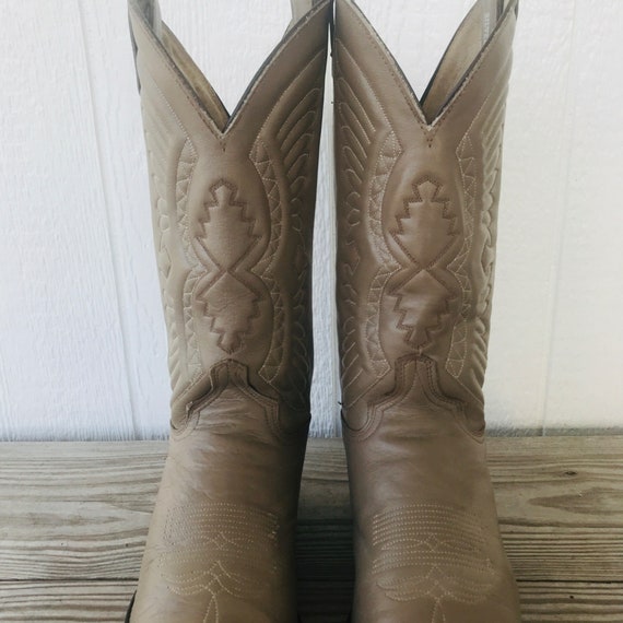 Vintage Silverado 1603 Cowboy Western Boots Mens Sz 1… - Gem