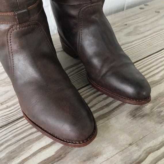 Frye Dorado Knee-High Riding Womens Brown Leather… - image 5