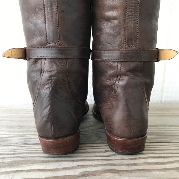 Frye Dorado Knee-High Riding Womens Brown Leather… - image 6