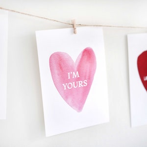 Impresión personalizada del Día de San Valentín / Pintura del corazón de conversación / Arte de la pared del caramelo / Regalo de aniversario / Tarjeta del corazón abstracto / Corazón No.21