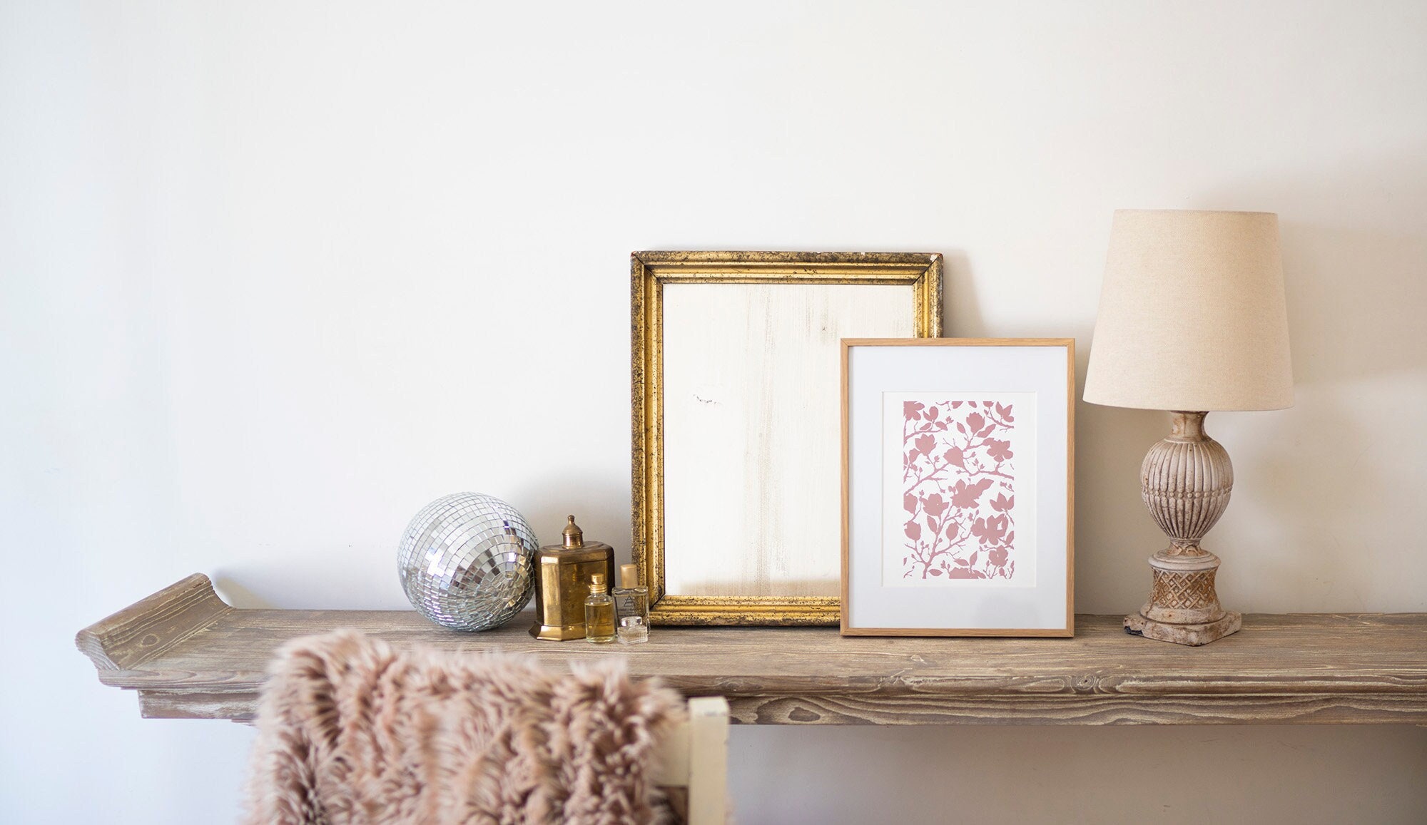 Magnolia Tree Silhouette Print Minimal Floral Illustration - Etsy