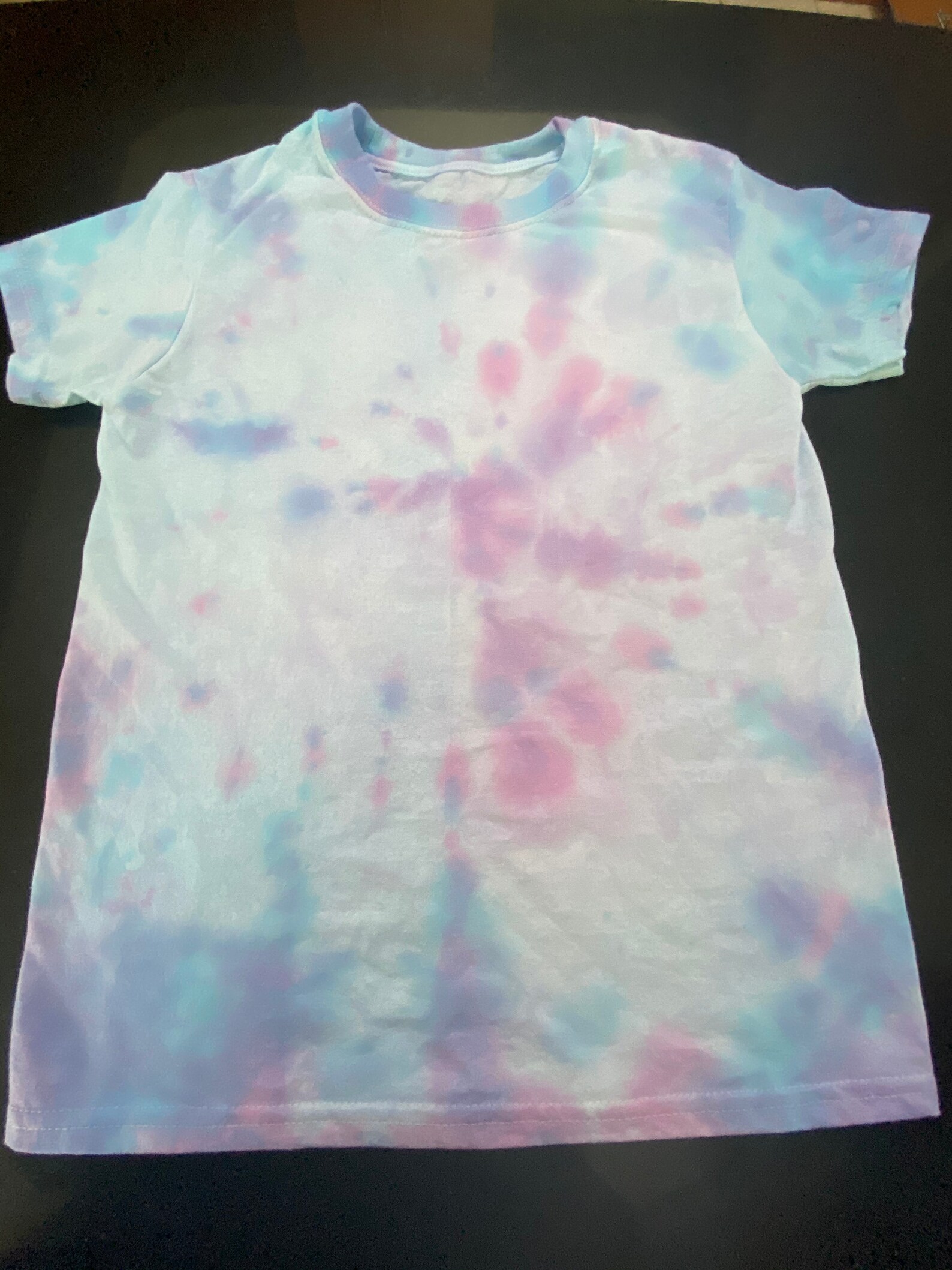 cotton candy tie dye shirt