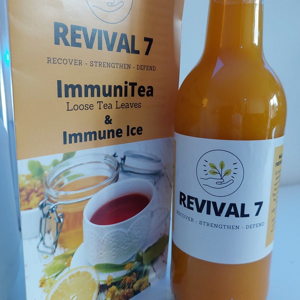 Revival7 Handmade Ice Cube Juice 330ml 7 Super Root & Fruit Extracts 1 month of vital nutrients that dissolve into the vessels instantly