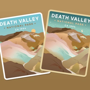 Death Valley National Park Sticker, Vinyl Sticker, Artists Palette, U.S. National Park Sticker, California, Park Sticker, Desert Sticker