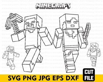Download Minecraft Svg File For Cricut Etsy PSD Mockup Templates